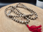 Preview: "Om Mane" Mala-Gebetskette | 108+1 Perlen | ca. 8mm